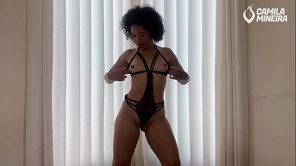 Trying on micro panties with a butt plug – Free HD Porn Video