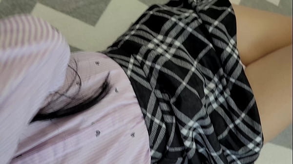 Took off panties of girl. Sperm in pussy