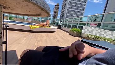 Relax, I'll help you cum. Public cumshot. – Free HD Porn Video