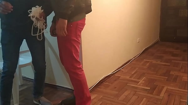My friend and I went to a neighbor's house, we tied up the neighbor and we fucked their wives like all a whore. We came inside her pussy