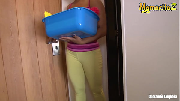 OPERACION LIMPIEZA - #Camila Marin - Colombian Cleaning Lady Rides Cock On Cam – Free HD Porn Video