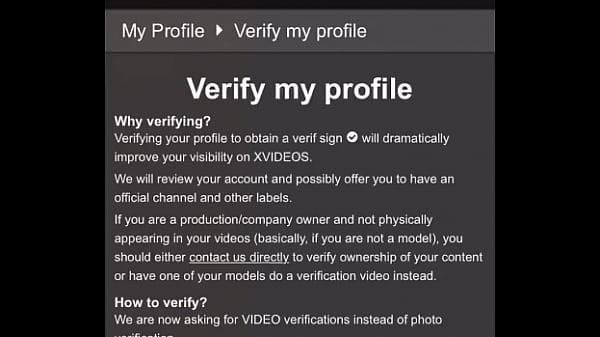 Verification video