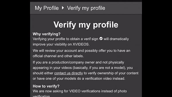Verification video