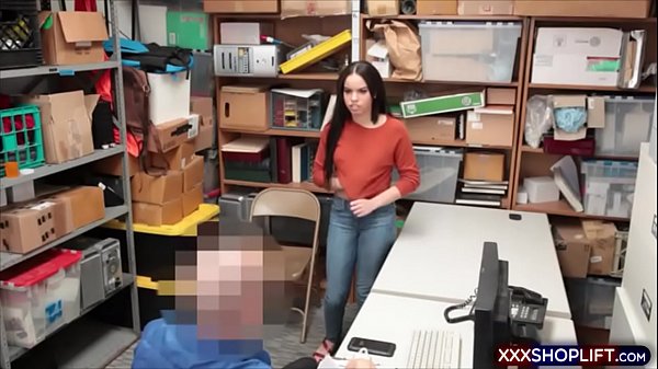 Cute brunette shoplifter suspect was offered a special reconciliation program from shoplifters pending their participation