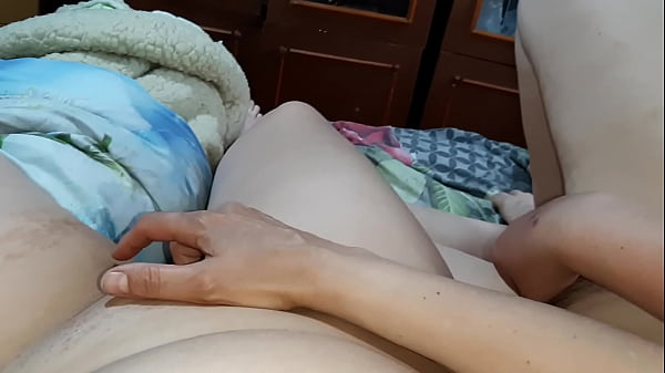 Mutual jerk off and finger fuck wet pussies that flow