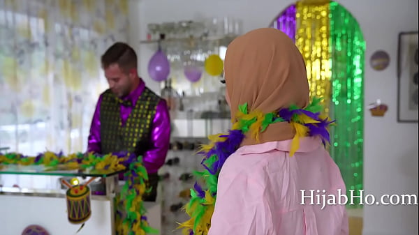 Teen In Hijab And Her First Mardi Gras