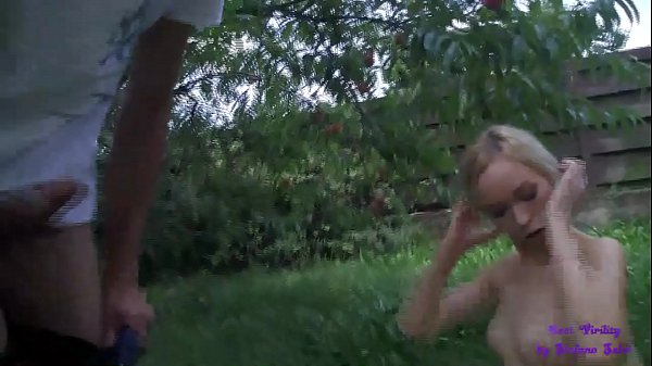 18 year old girl gets her ass fucked in the open countryside