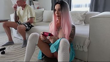 Teasing Step Sis In Short Skirt No Panties Got Anal On The Couch – Free HD Porn Video