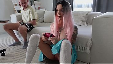 Teasing Step Sis In Short Skirt No Panties Got Anal On The Couch – Free HD Porn Video