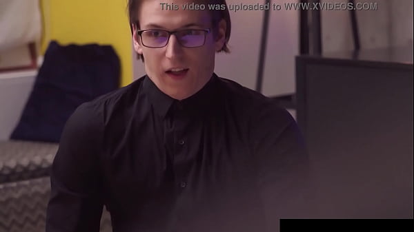 threesome fuck with nerdy boy