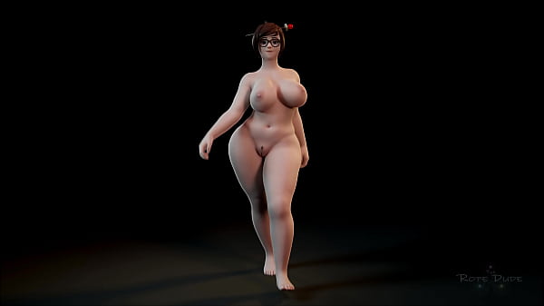 Sexy walking overwatch girl with wide hips and big breasts – Free HD Porn Video