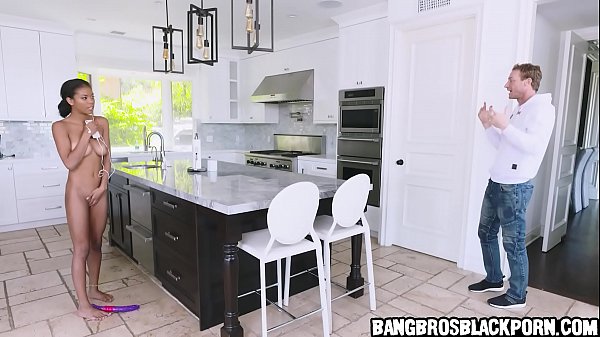 Hot black girl with nice boobs gets nailed by her 's bf - black porn