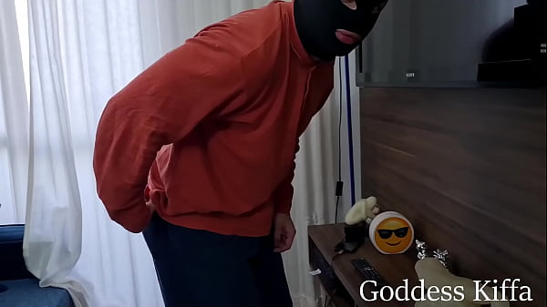 Goddess Kiffa and Mr Pine - Kiffa caughts Thief  and teach him a lesson – Free HD Porn Video