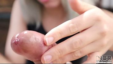 Argentinean beauty guides precise masturbation with real cock