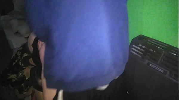My girlfriend lifts up her short dress and I put her on the couch