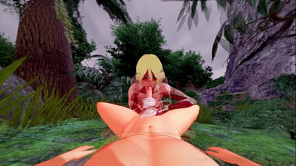 FEMALE TITAN GETS FUCKED IN THE WOODS POV STYLE - SHINGEKI NO KYOJIN PORN