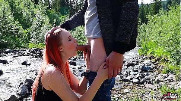 Teen redhead girl wanted sex and creampie in outdoors! – Free HD Porn Video