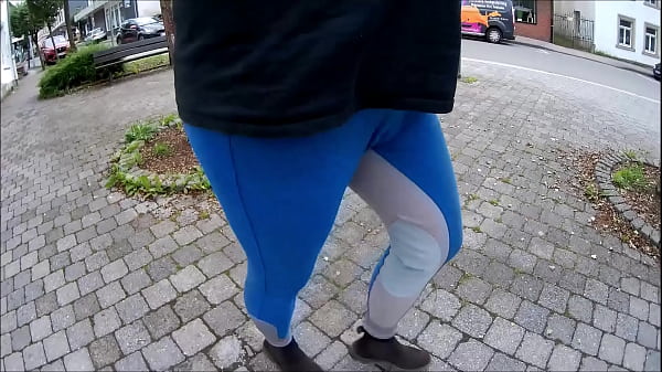 Man in women's breeches - outdoor