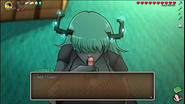 HornyCraft [ Parody Hentai game PornPlay ] Ep.37 Giant warden is kissing my small cock until I cum on her face – Free HD Porn Video
