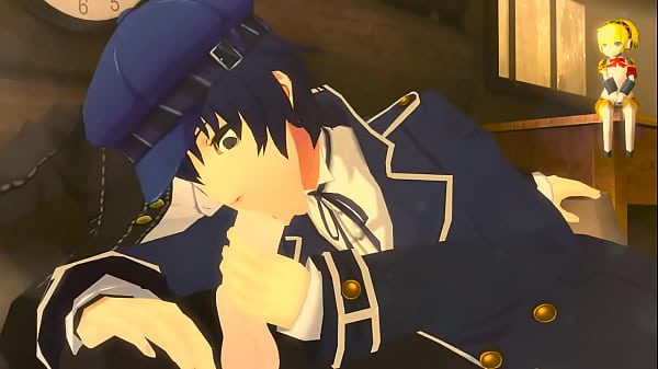 (Persona 4) Naoto gives a blowjob – Free HD Porn Video