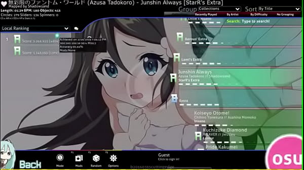 osu! - Jushin Always [StarR's Extra] – Free HD Porn Video