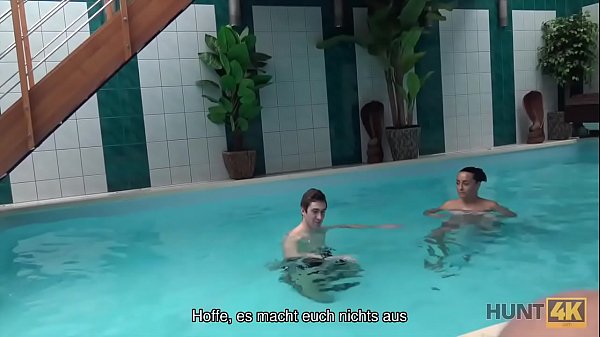 HUNT4K. Sex adventure in the private swimming pool
