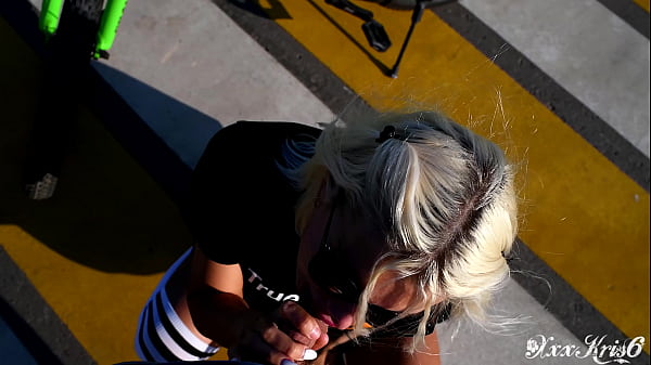 Bike ride, tattoo girl, big boobs, blonde, sloppy blowjob, blowjob in a public place, real public sex, deepthroat, sucking dick, big lips, cum in mouth, close up, pov – Free HD Porn Video