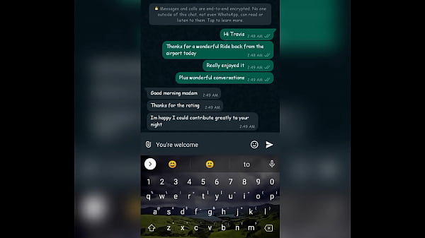WhatsApp Sex Chat with my Uber Driver