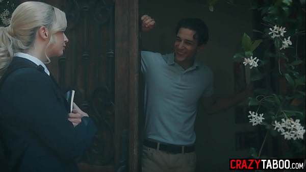 Nerdy teen Lexi Lore summoned a demonic spirit and got fucked by two dirty classmates