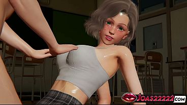 Horny College Girl Katie In Mini Skirt Gets Her Big Tits Massaged Until Moaning, Then Intense Vibrator Stimulation Of Her Tight Pussy And G-Spot Fingering Explode Into A Massive Squirt – Uncensored 3D Hentai – Free HD Porn Video