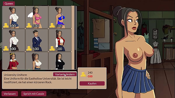Gameplay | Visual Novel | Queen's Brothel #4 A new broom sweeps clean – Free HD Porn Video