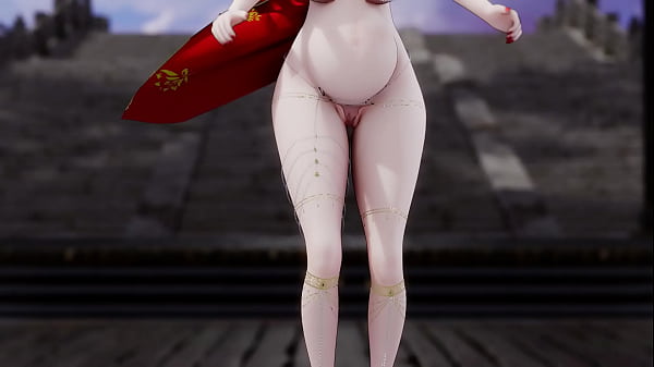 Hanying/Shuangpamish Anime/2D Chinese style red dress pregnant belly naked dance (3D adult animation) – Free HD Porn Video