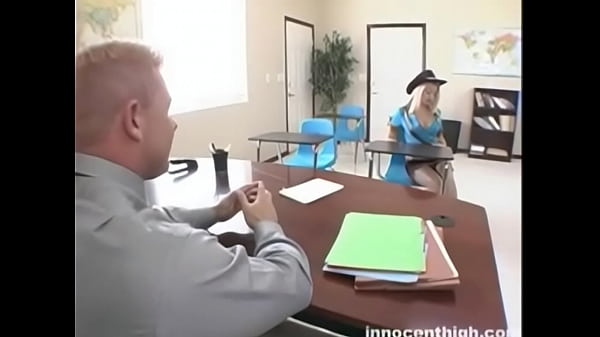 The amazing blonde hottie is busted and fuck teacher as punishment