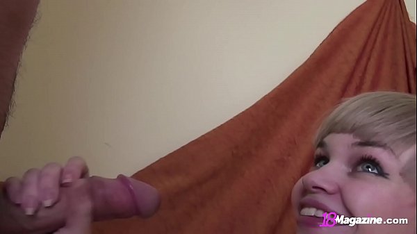 Young Russian Short Haired Amy Days Sucks & Foot Fucks Cock! – Free HD Porn Video