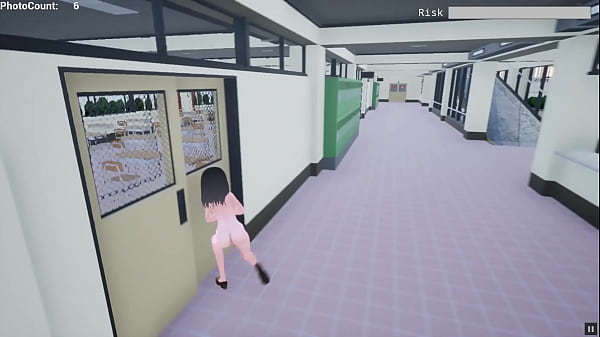 Naked Risk 3D [Hentai game PornPlay ] Exhibition simulation in public building – Free HD Porn Video