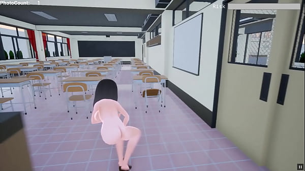 Naked Risk 3D [Hentai game PornPlay ] Exhibition simulation in public building – Free HD Porn Video