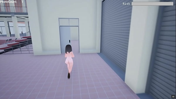 Naked Risk 3D [Hentai game PornPlay ] Exhibition simulation in public building – Free HD Porn Video