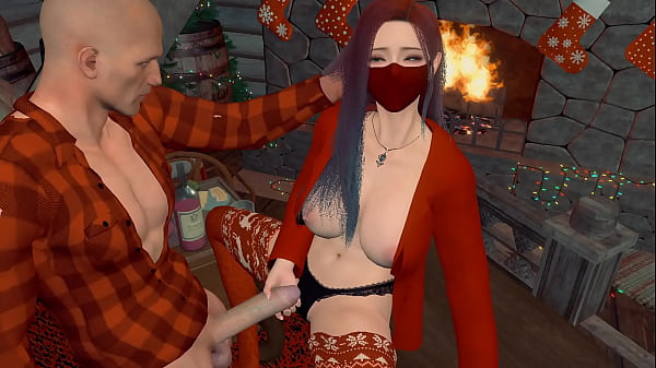 New Year's Eve sex with an Asian woman l 3D animation – Free HD Porn Video