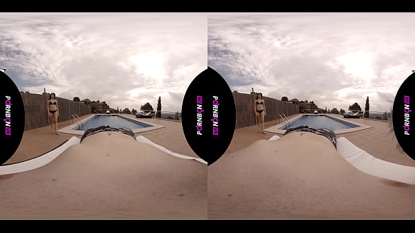 PORNBCN VR 4K | Pov fucking with the young neighboor in the swimming pool | The teen Mia Navarro blowjob footjob masturbation virtual reality – Free HD Porn Video