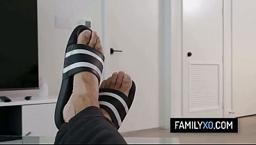 Goth stepdaughter practices witchcraft on stepdad's cock - Val Steele