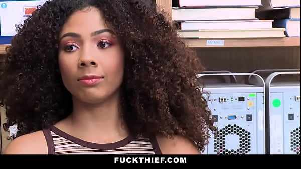 Ebony Teen Caught and Fucked For Shoplifting at The Store