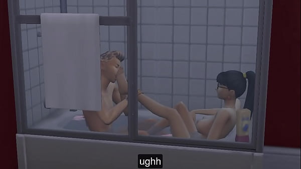 Asian young couple fuck hard in the bathroom and then in the bedroom – Free HD Porn Video