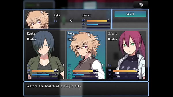 Girl masturbates the protagonist in a hospital room - Bounty Hunter License - Part 7