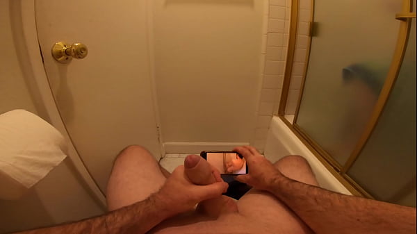Stepbrother caught masturbating in the bathroom fucks his stepsister