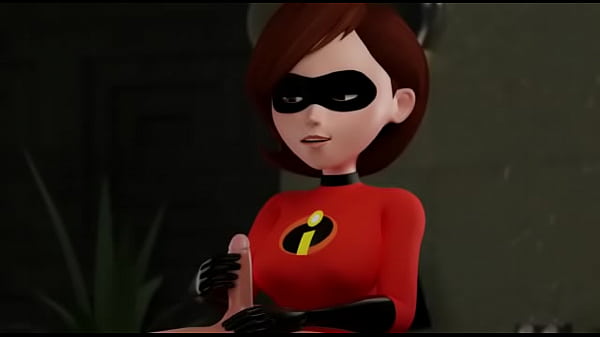 Elastic girl compensates a fan