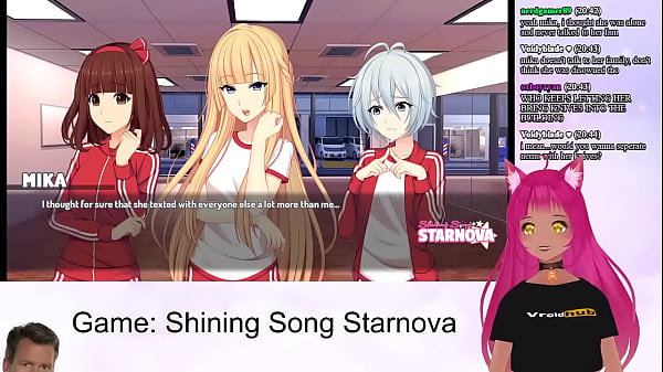 VTuber LewdNeko Plays Shining Song Starnova Aki Route Part 4 – Free HD Porn Video