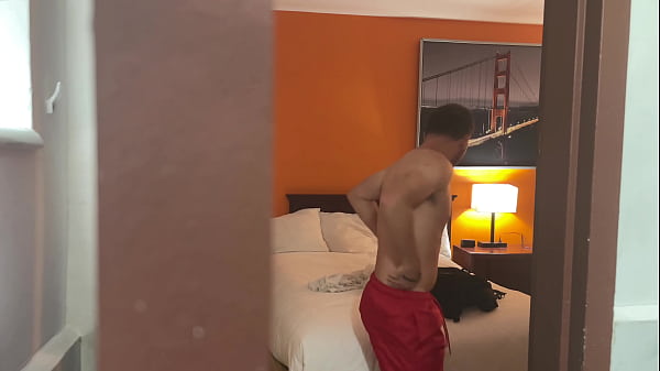 Hot young guy Berry Mckockiner jerks off in hotel room all alone – Free HD Porn Video