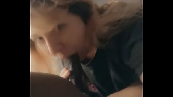 Bigbootilatte wraps her pink lips around my black cock