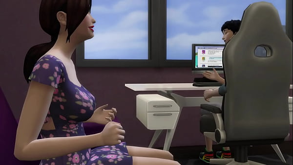 Japanese step Son Fucks Asian Mom After He Masturbated Watching Porn Videos In Front Of The Computer – Free HD Porn Video