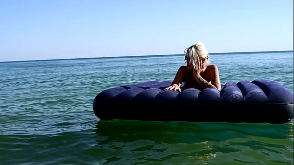 Nude beach, beautiful girl, big boobs, nude in public, nudist, outdoor, blonde, hot bitch, naked girl, naked in public, big tits, dolphins, tattoo girl – Free HD Porn Video